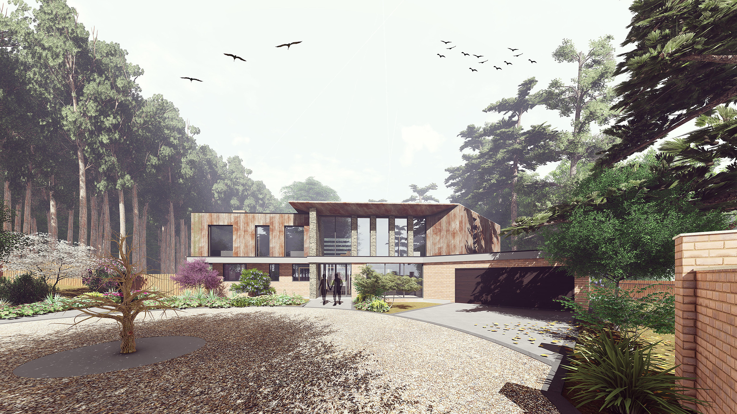 Contemporary Home in Woodland Setting DCa